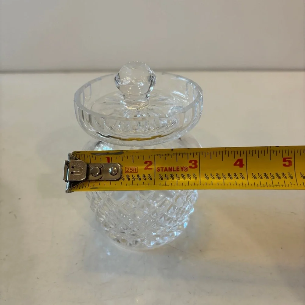 Waterford Crystal Alana Mustard Jelly Condiment Jar with Lid 4.5